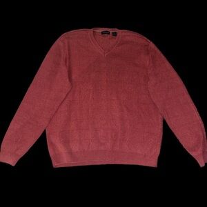 Van Heusen Red V-Neck Sweater